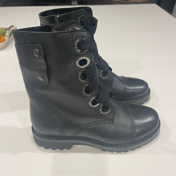 Zadig & Voltaire Joe Lug Sole Leather Combat Boot NIB 37 - Picture 12 of 14
